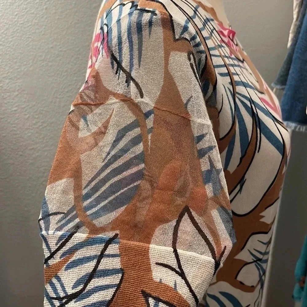 J. Crew Brown Leaf Top